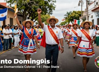 Celebran 19 de marzo con desfile y eventos culturales en Santo Domingo