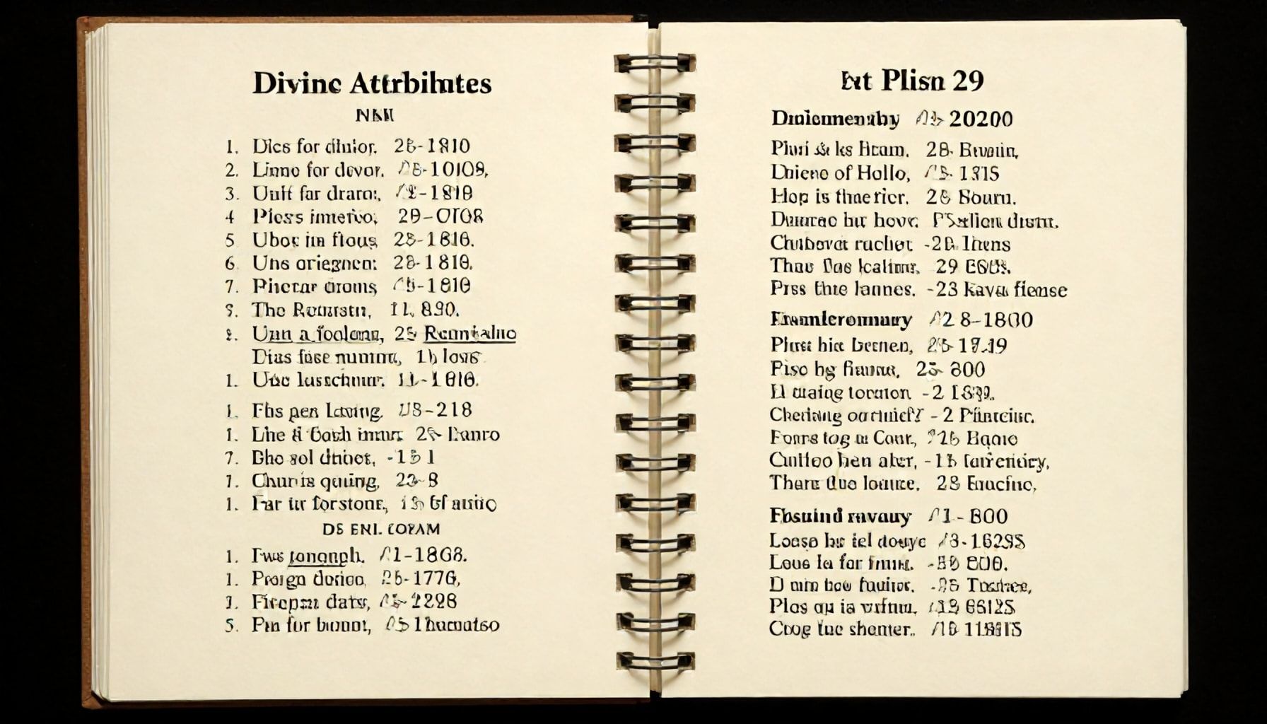 Atributos divinos revelados