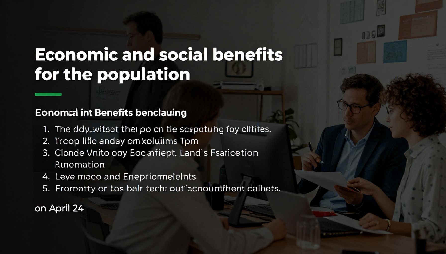 Beneficios económicos y sociales para la población