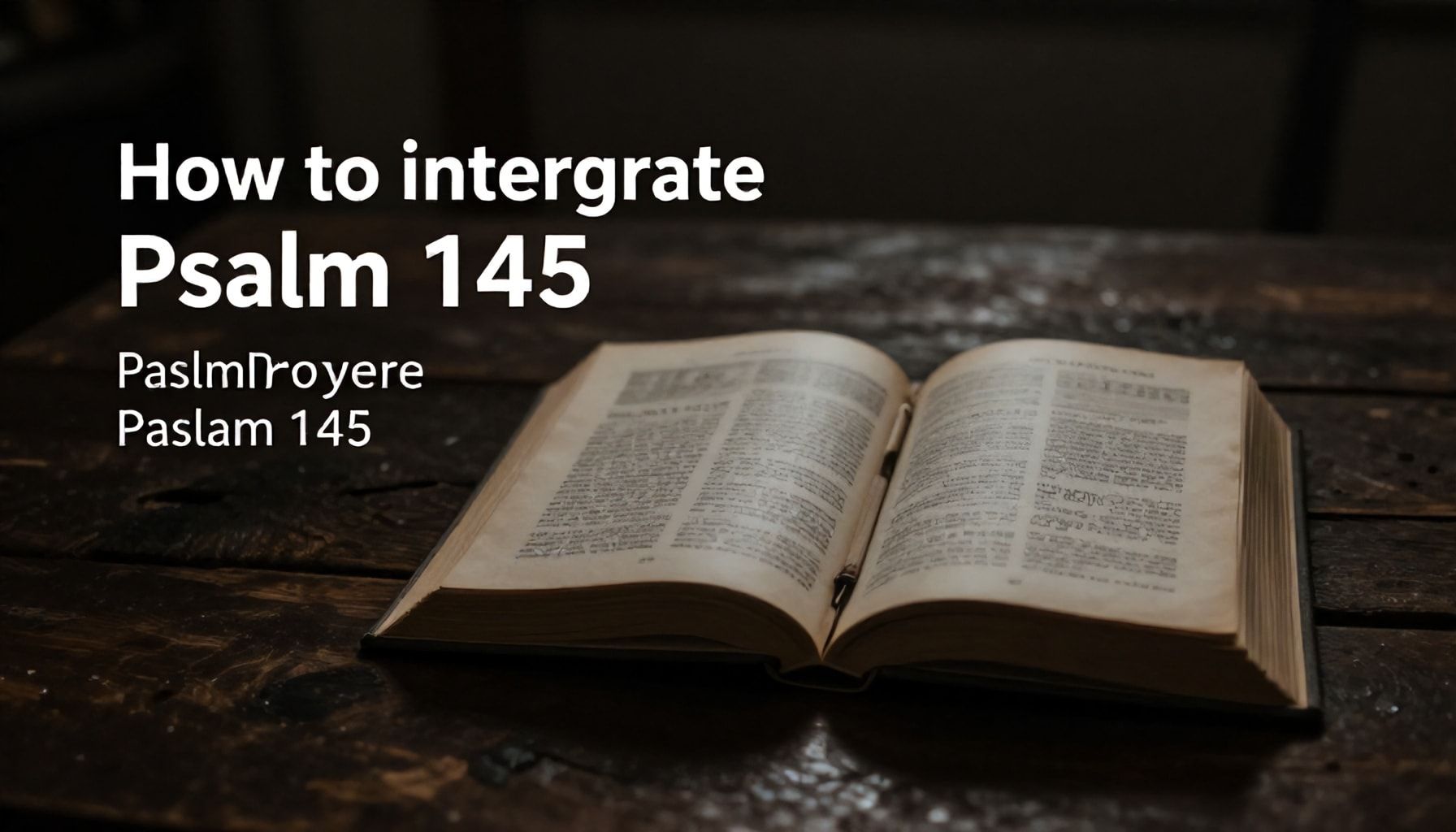 Cómo integrar el Salmo 145 en la oración