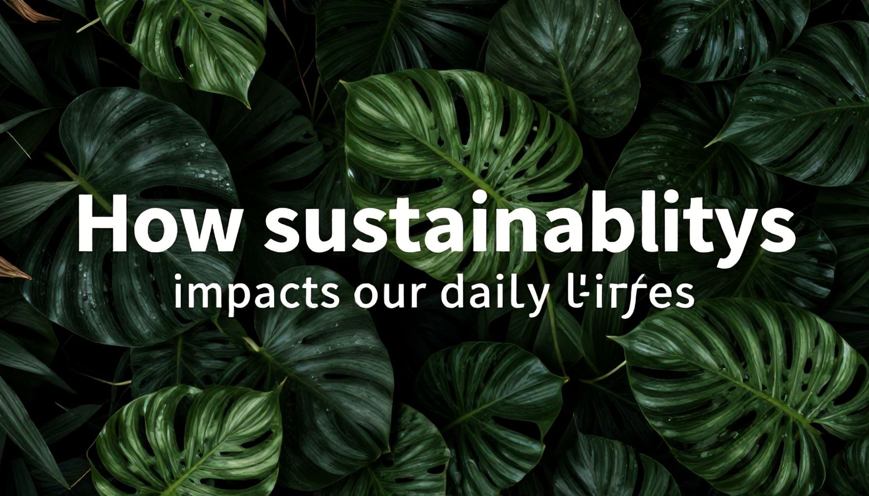 Cómo la sostenibilidad impacta nuestra vida diaria