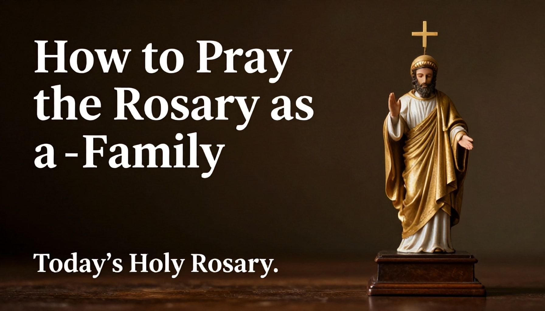 Cómo rezar el Rosario en familia