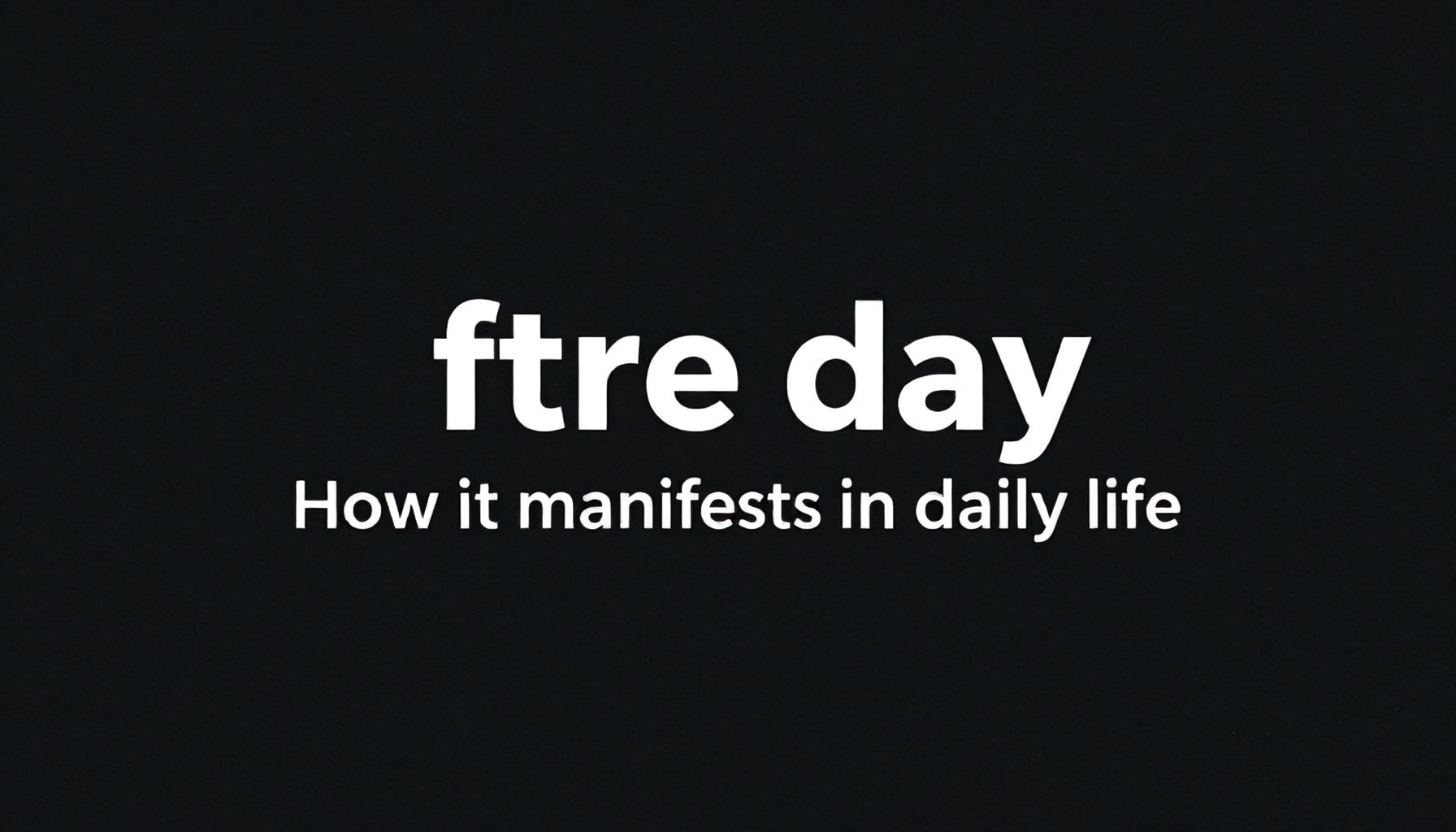 Cómo se manifiesta en la vida diaria