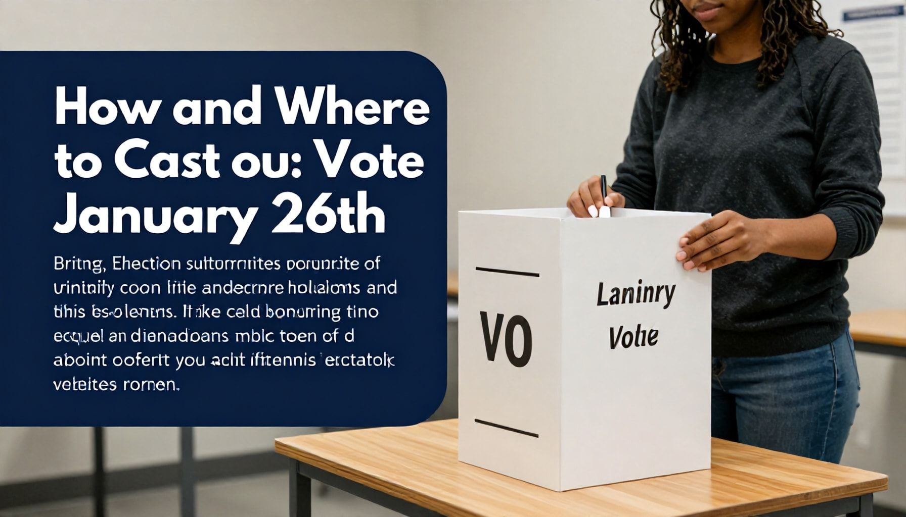 Cómo y dónde ejercer el voto