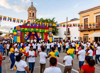 Celebración del Día de la Fiesta 2024 en Santo Domingo con 500 artistas