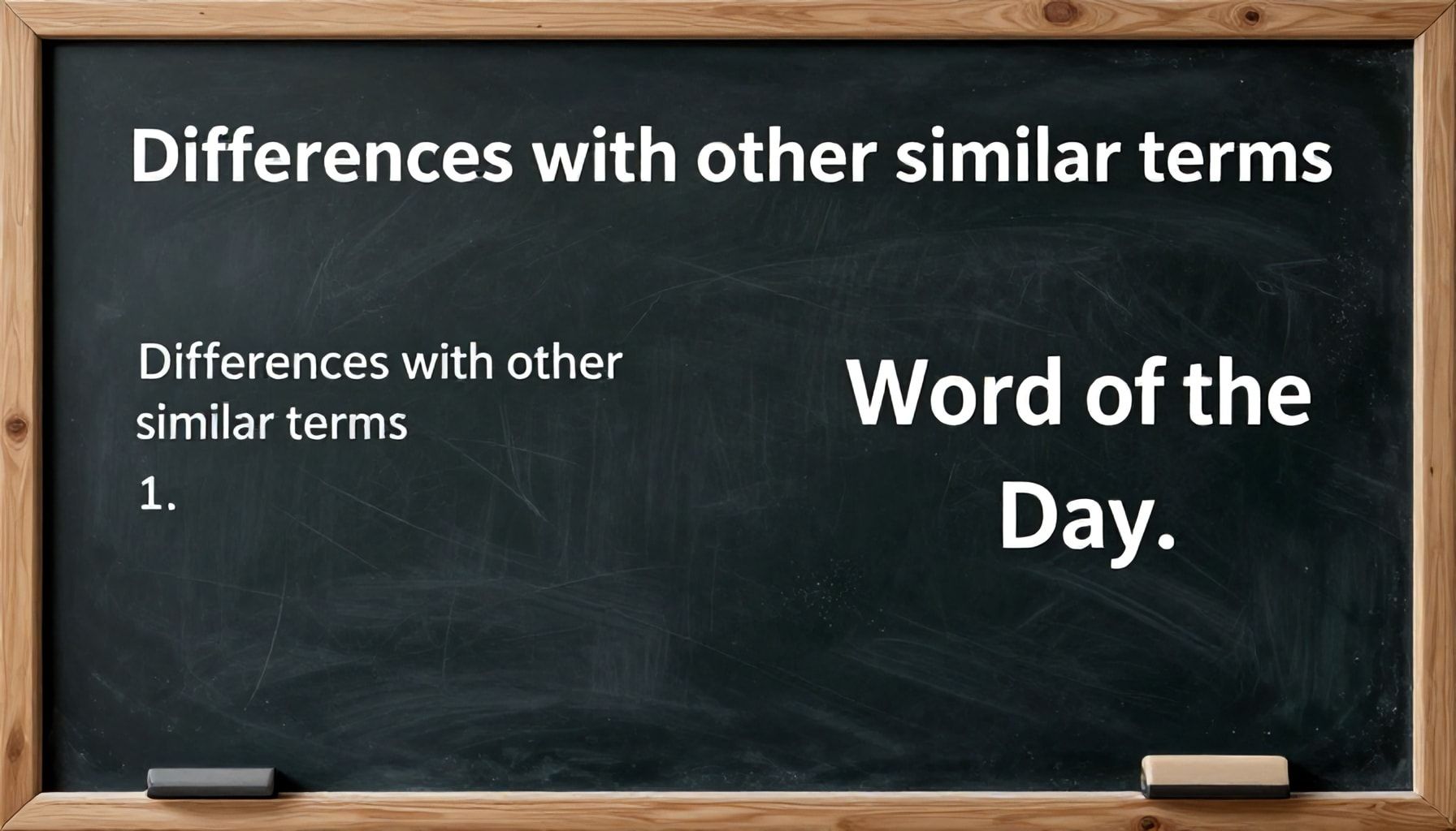 Diferencias con otros términos similares