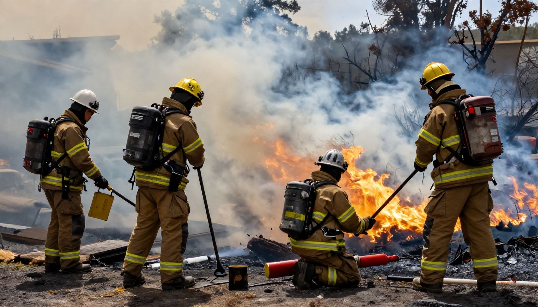 Efforts de contención y rescate