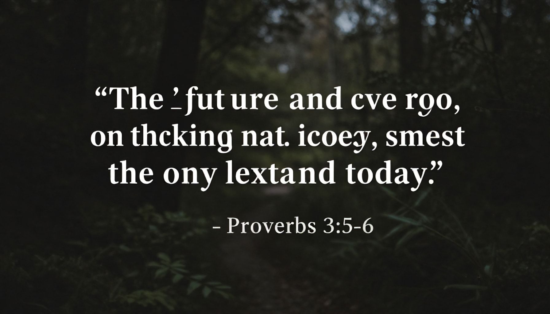 El impacto de Proverbios 3:5-6 en el futuro
