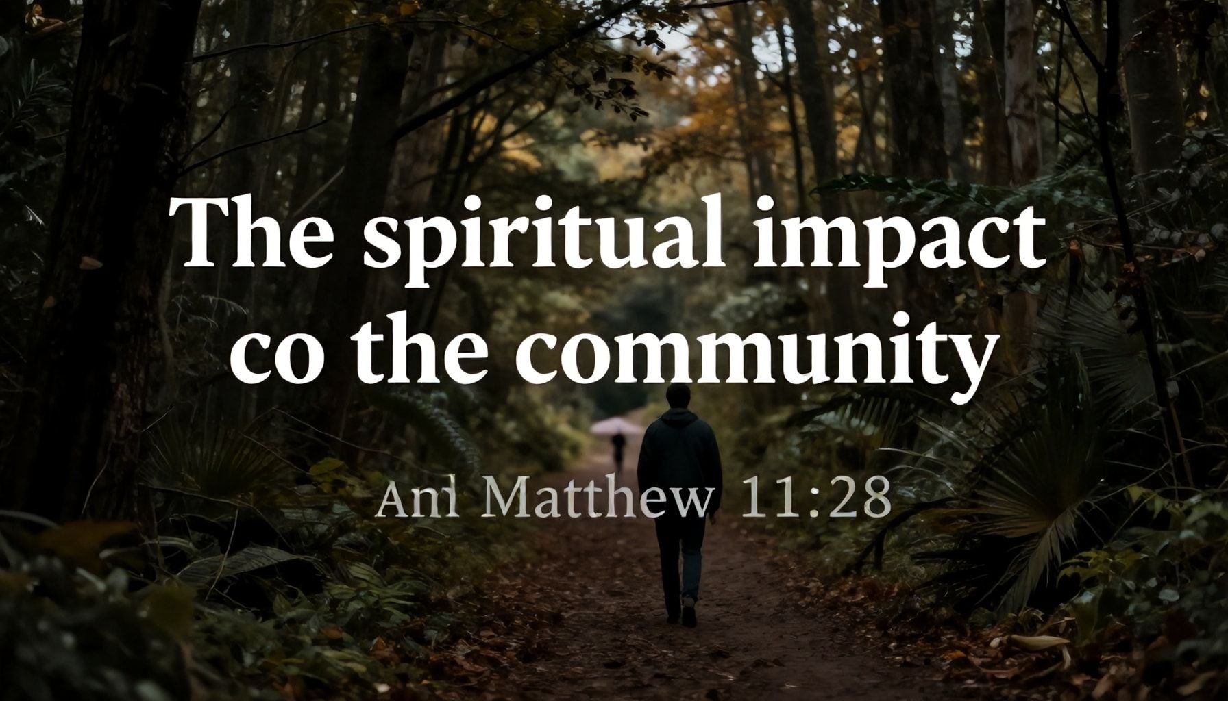 El impacto espiritual en la comunidad