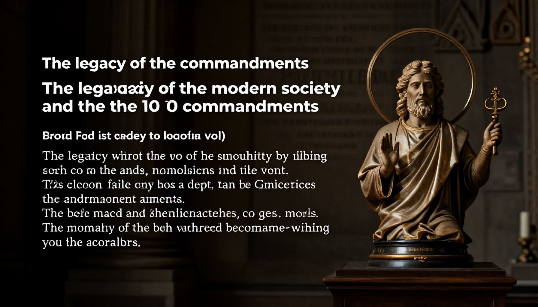 El legado de los mandamientos en la sociedad moderna