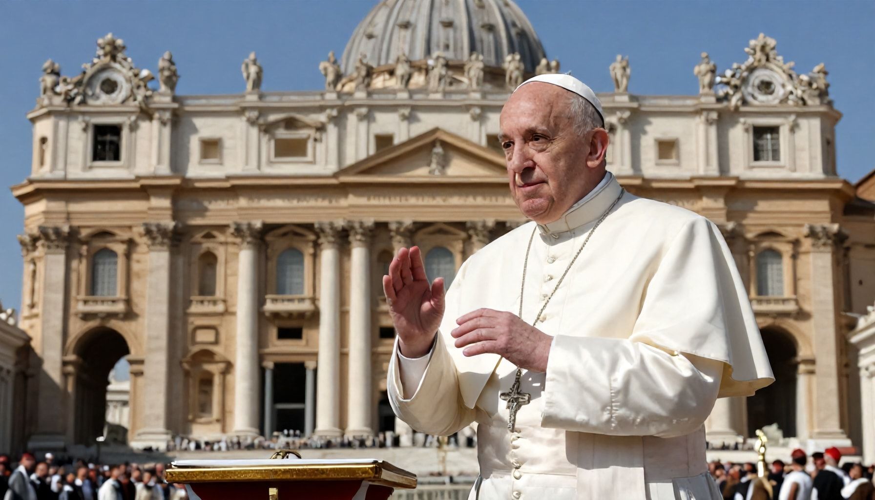 El Papa Francisco en la Basílica de San Pedro