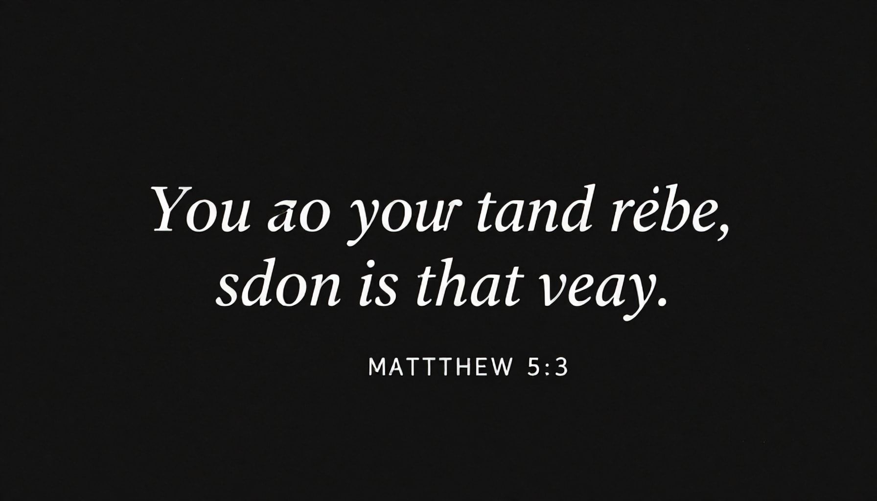 El significado profundo de Mateo 5:3