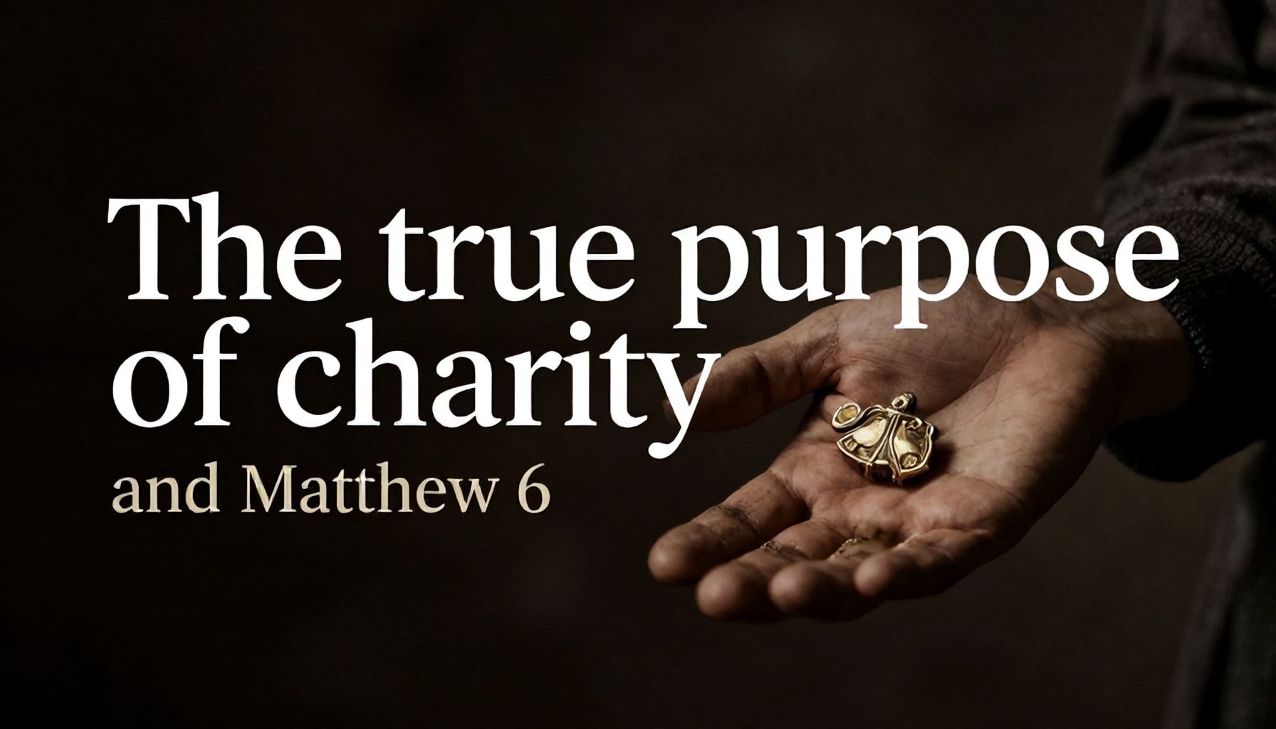 El verdadero propósito de la caridad