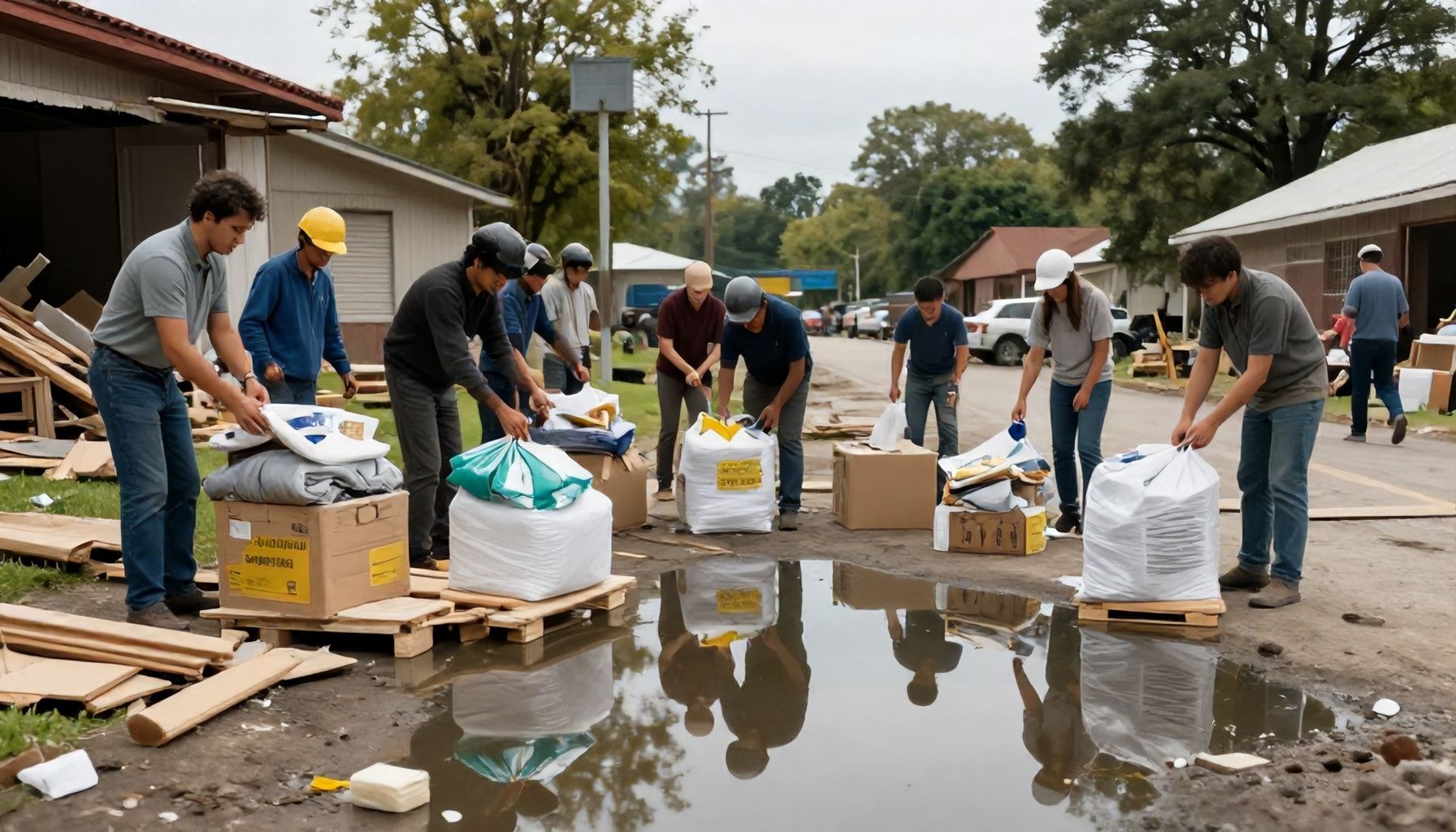Esfuerzos de reconstrucción y ayuda