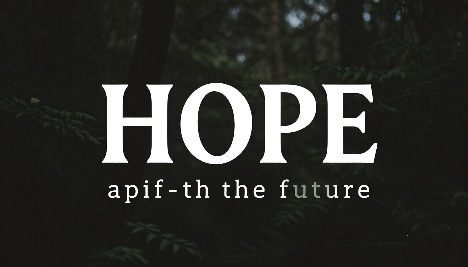 Esperanza para el futuro