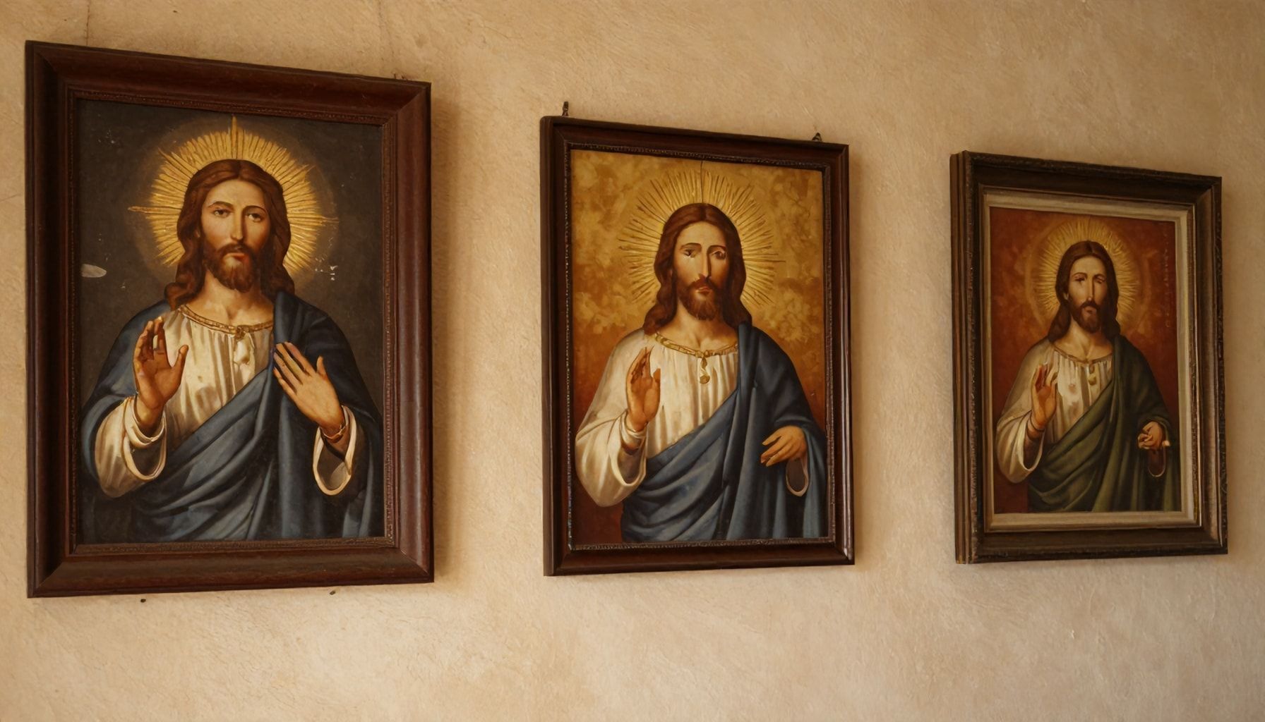 Imágenes de Jesús descubiertas en paredes