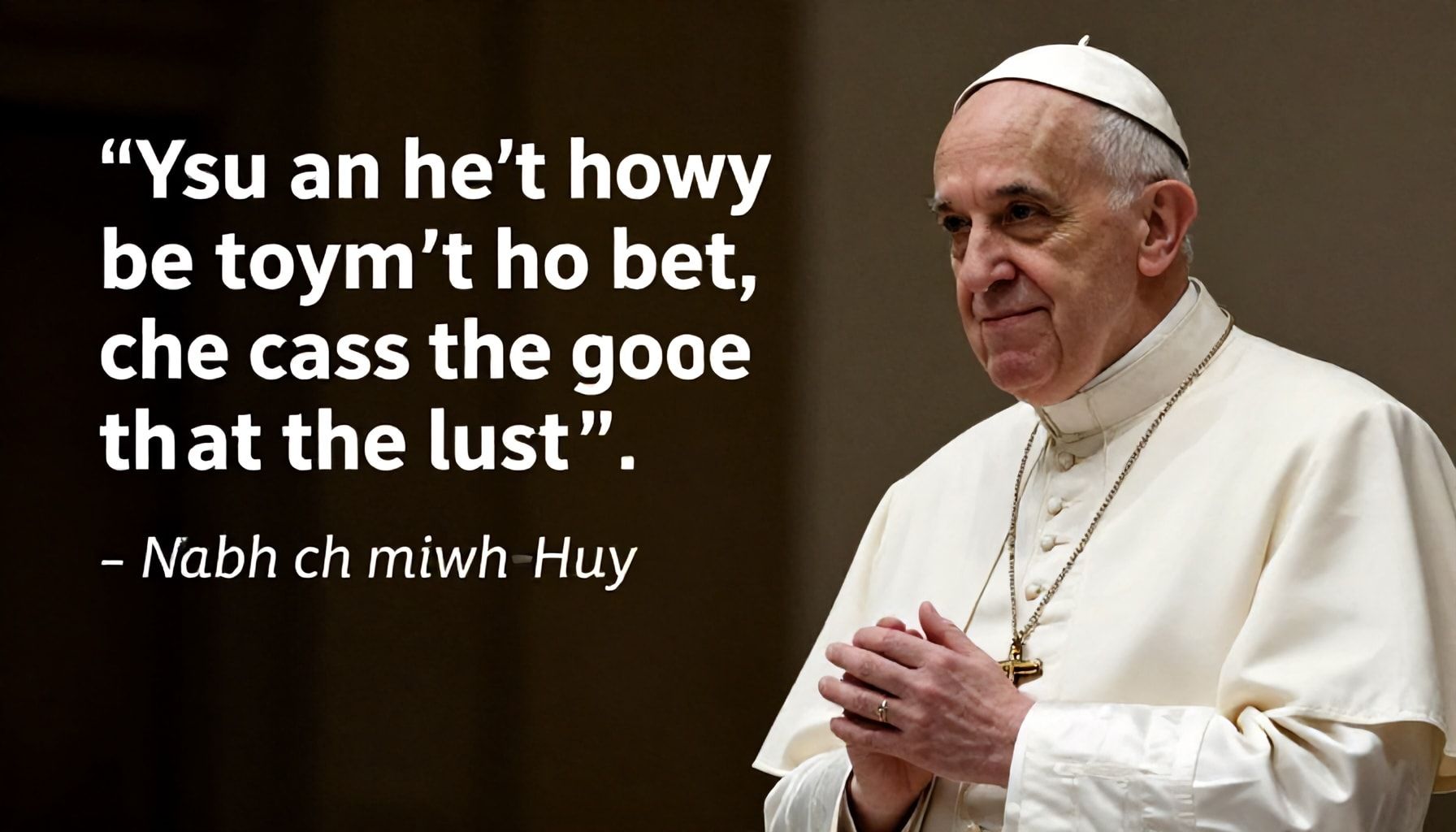 Impacto de las palabras del Pontífice