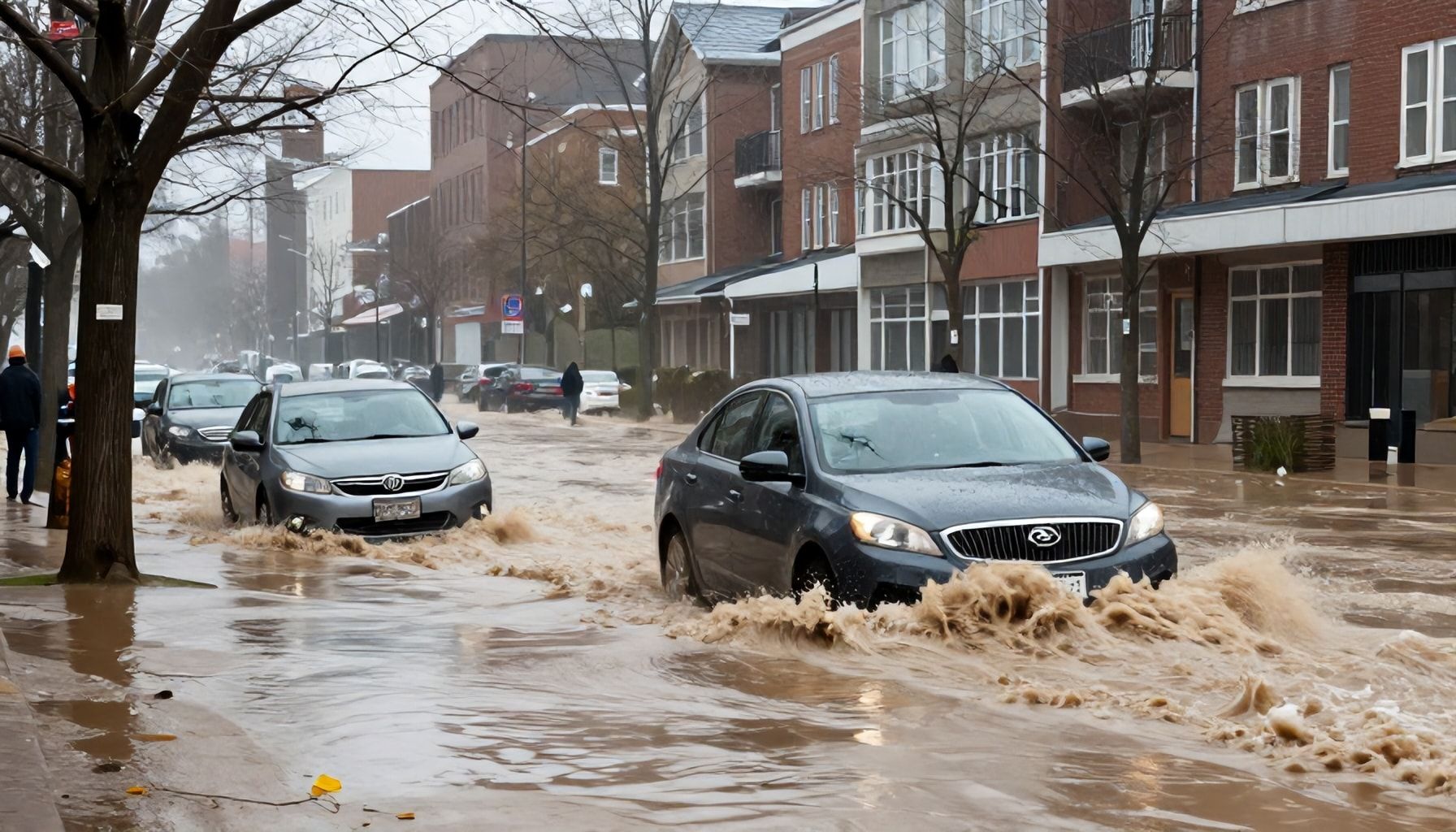 Inundaciones repentinas sorprenden a la capital