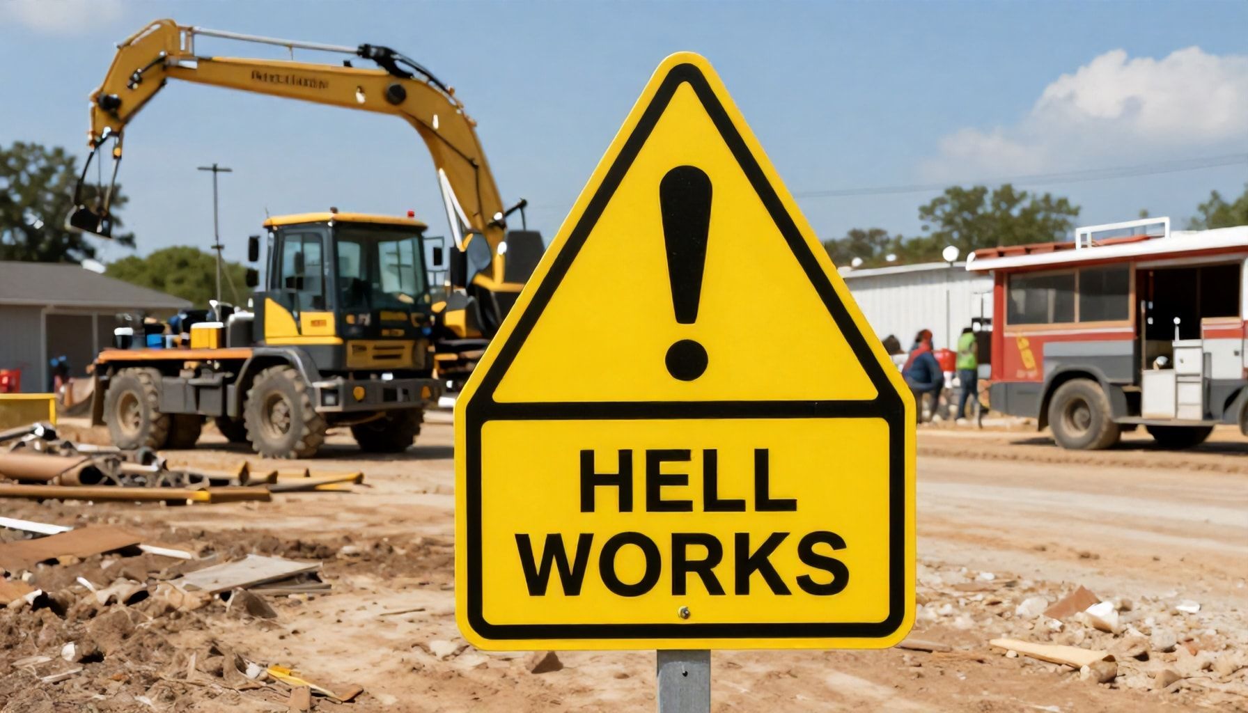 La advertencia sobre las obras públicas