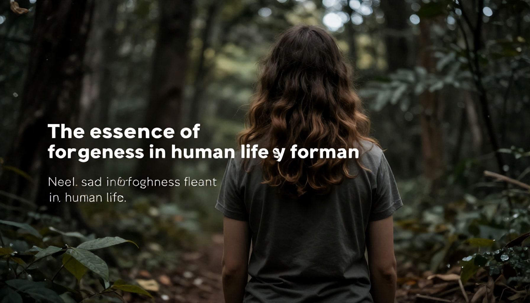 La esencia del perdón en la vida humana