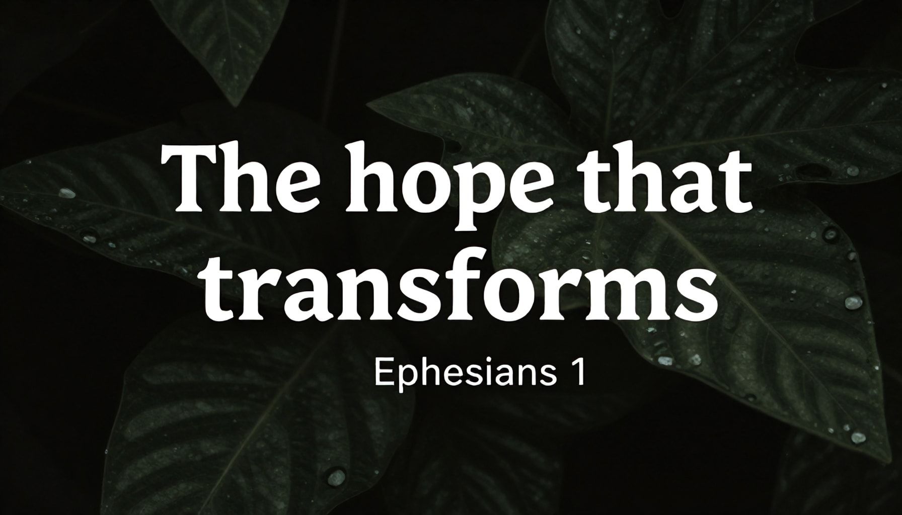 La esperanza que transforma