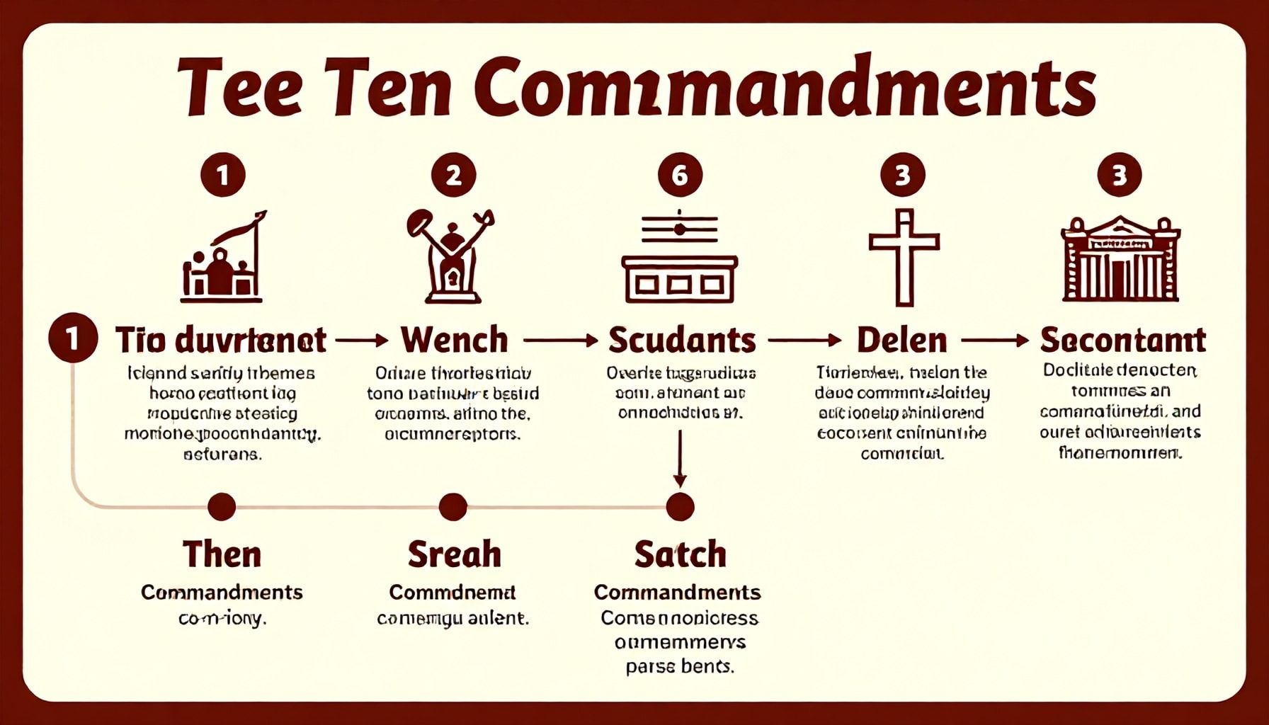 La estructura de los Diez Mandamientos