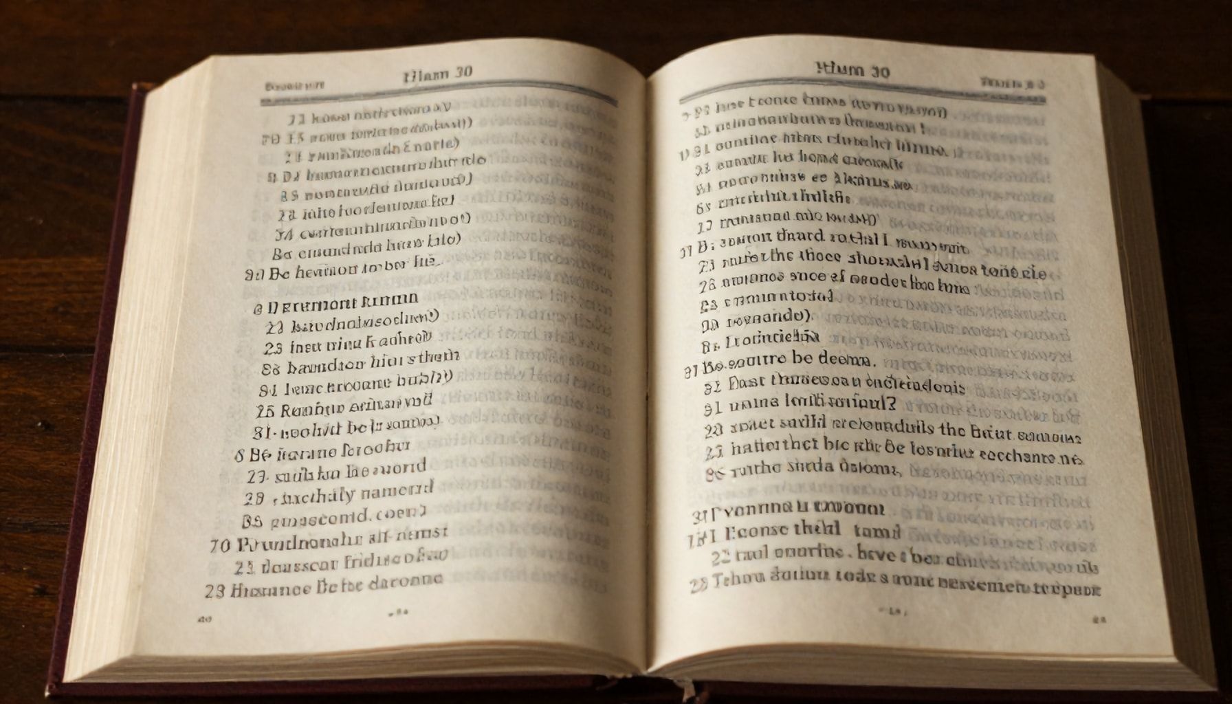 La estructura poética del Salmo 30