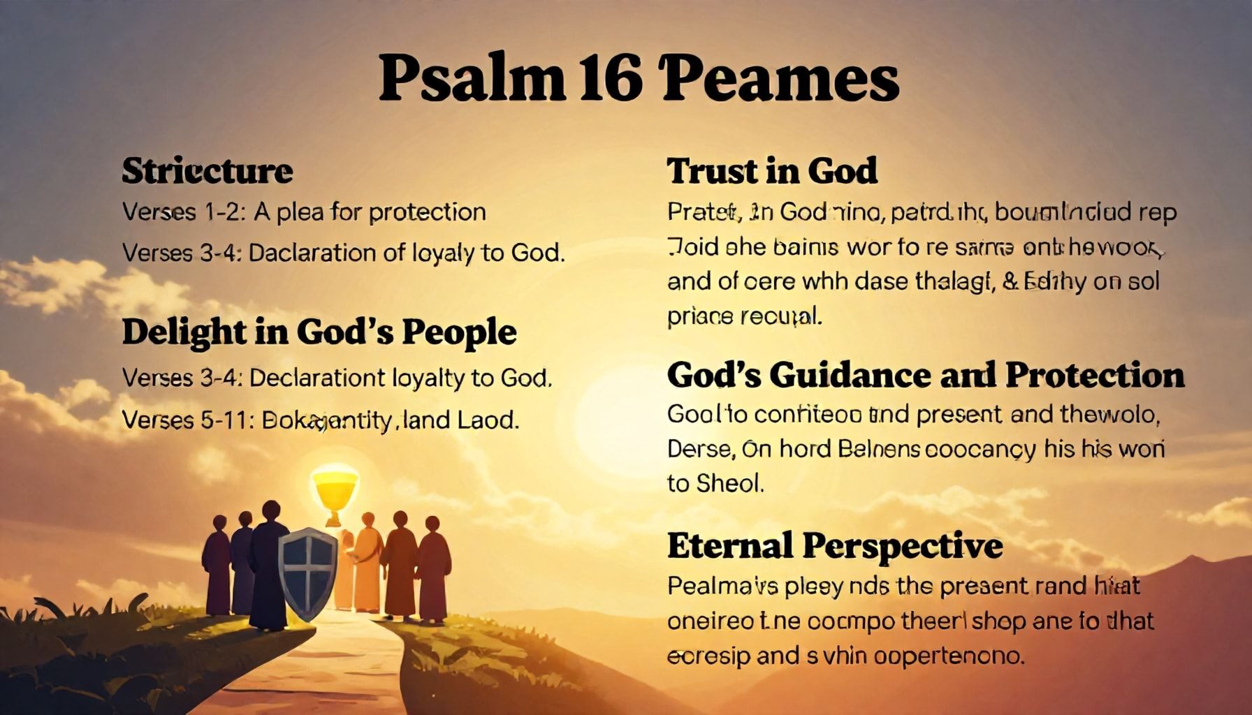 La estructura y temas principales