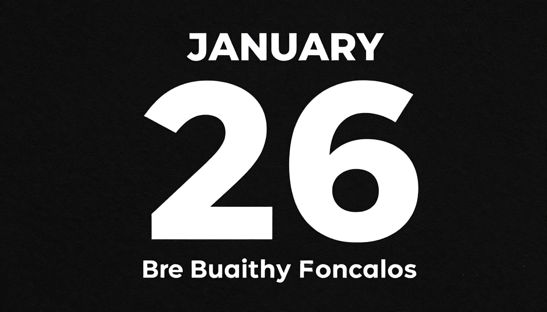 La fecha clave: 26 de enero