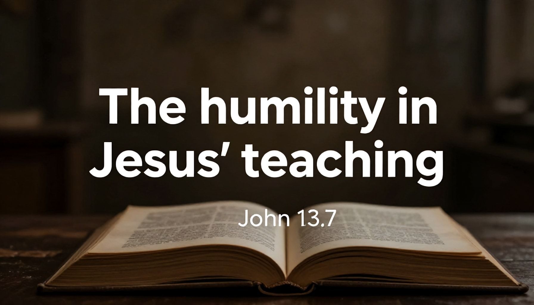 La humildad en la enseñanza de Jesús