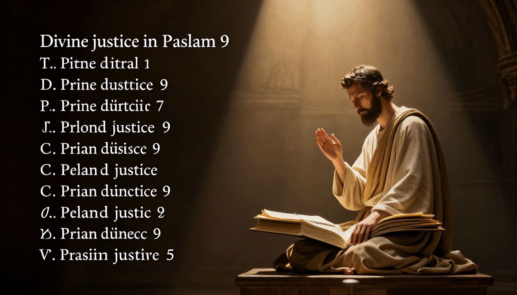 La justicia divina en el Salmo 9