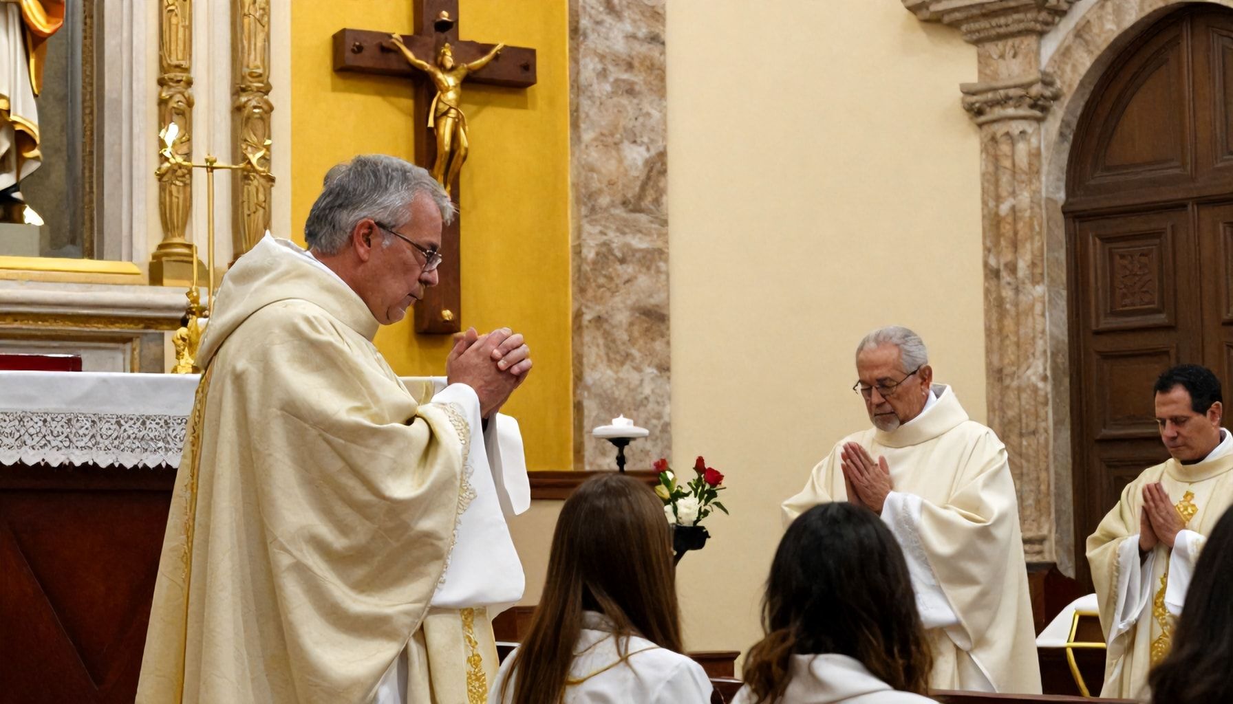 La misa dominical en Santo Domingo