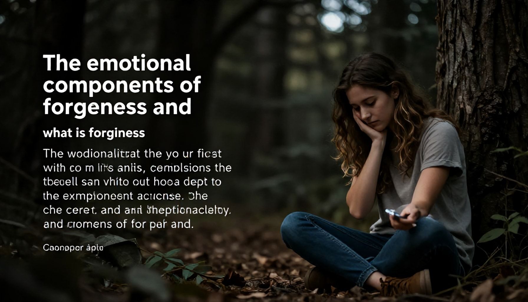 Los componentes emocionales del perdón