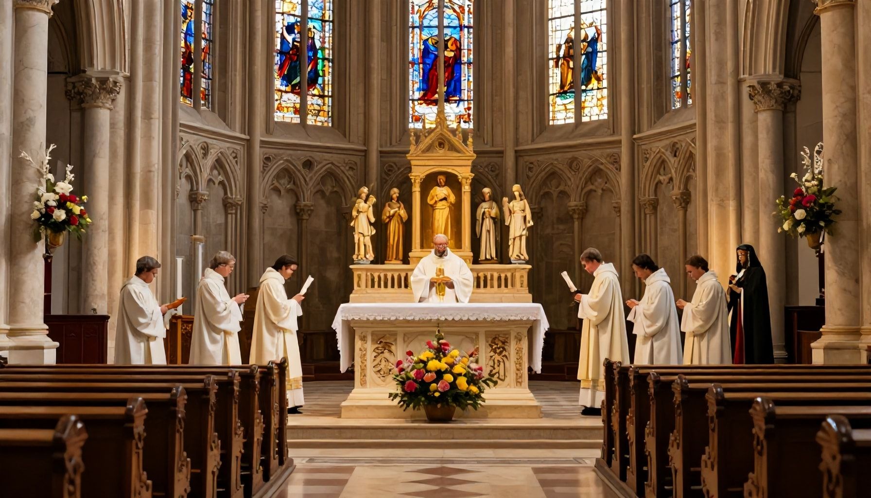 Los preparativos para la ceremonia histórica