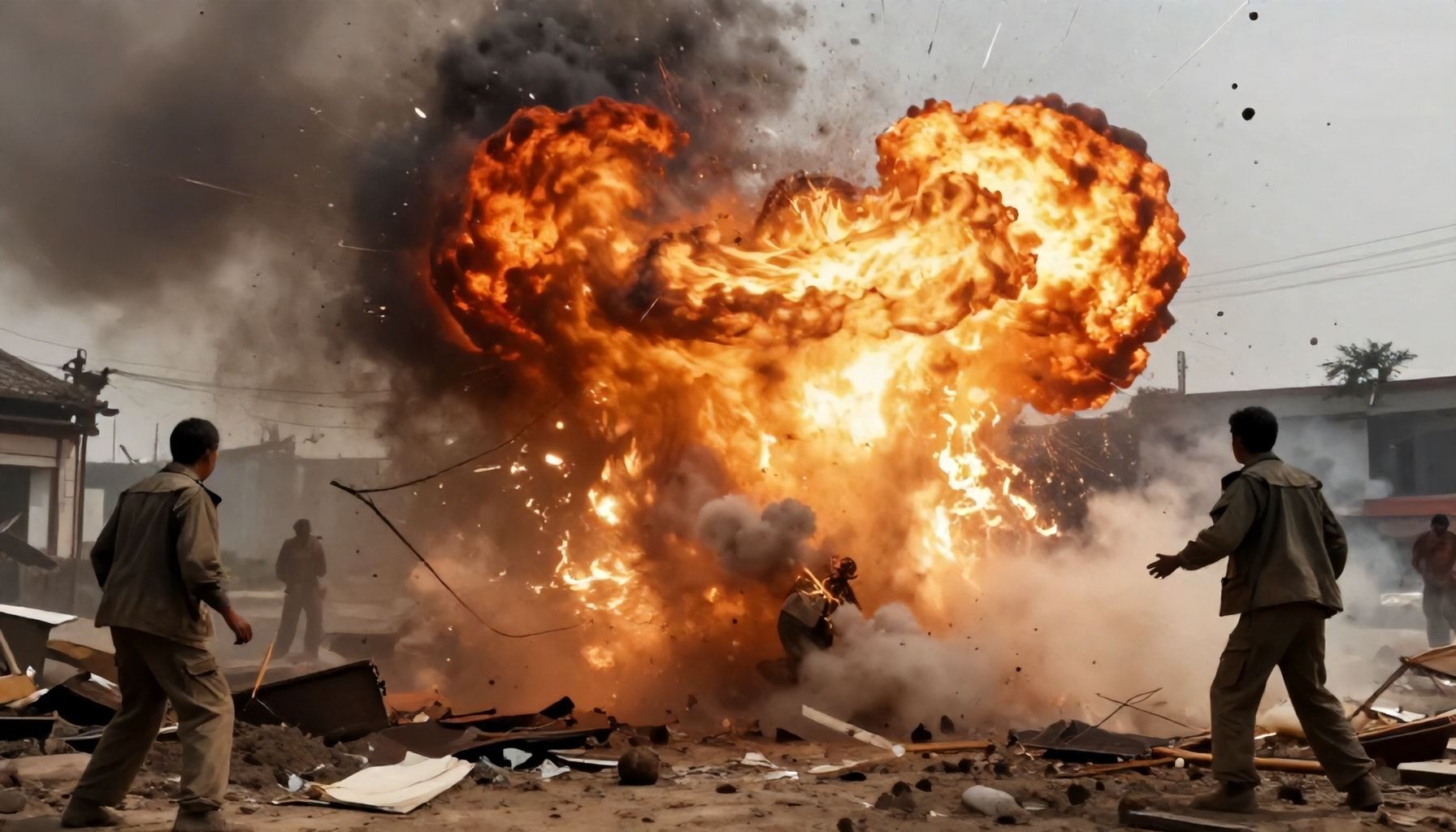 Momento de la explosión y primeras reacciones