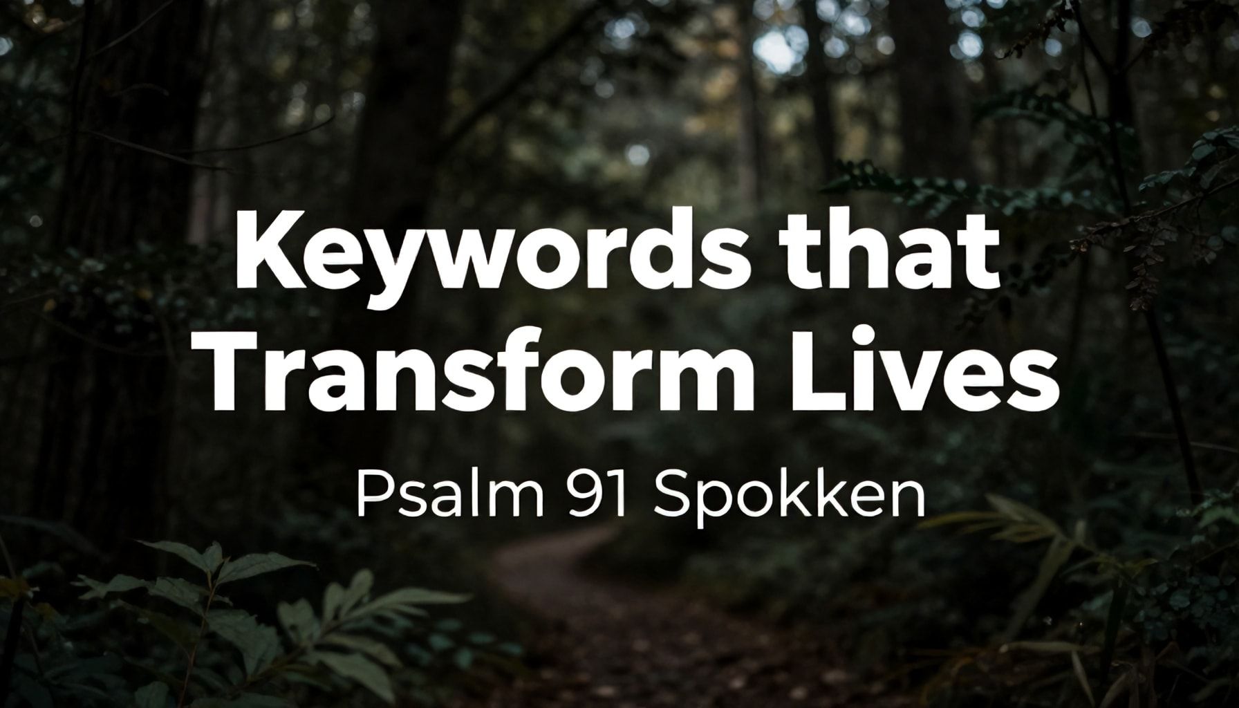 Palabras clave que transforman vidas