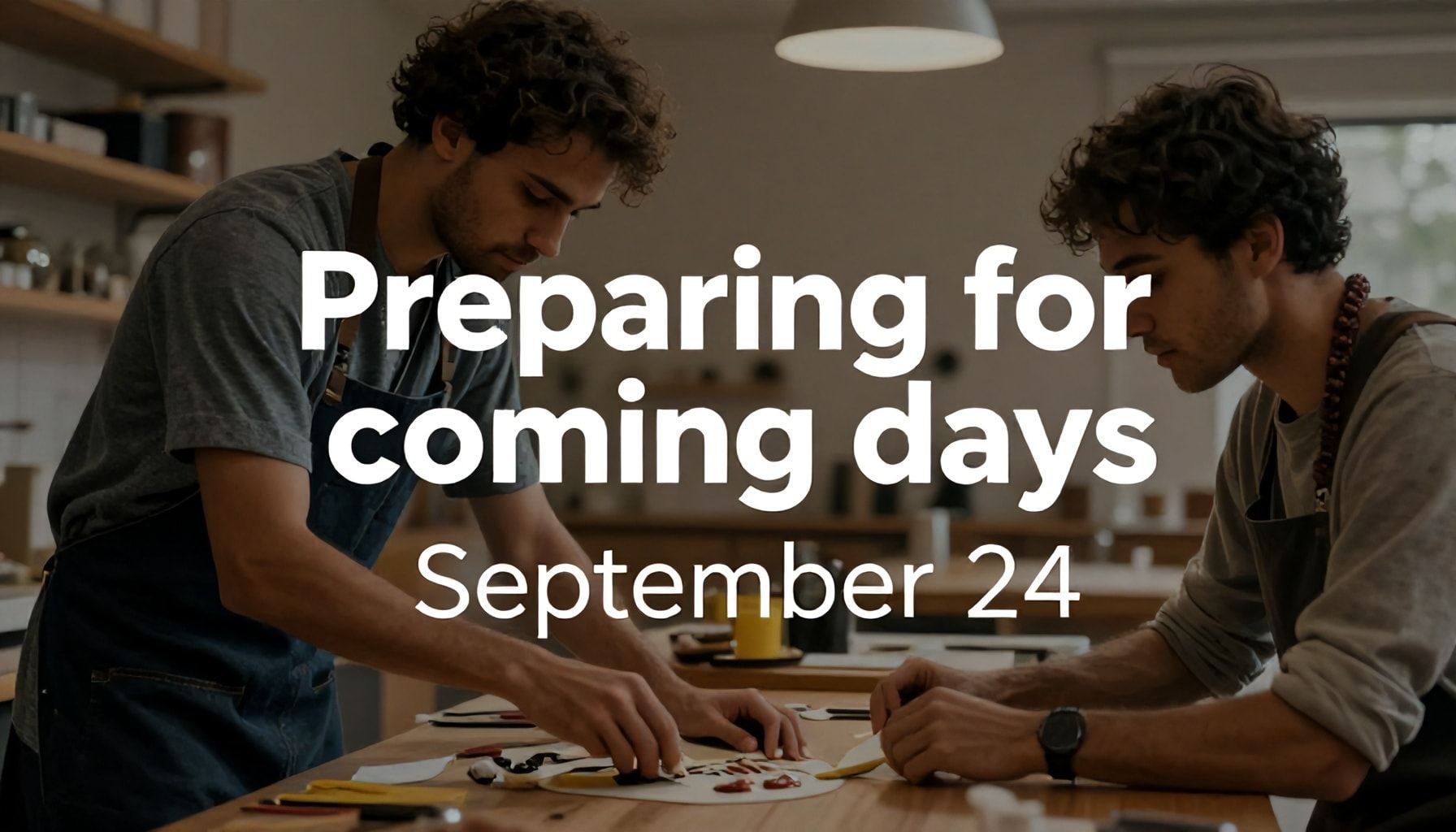 Preparación para los próximos días