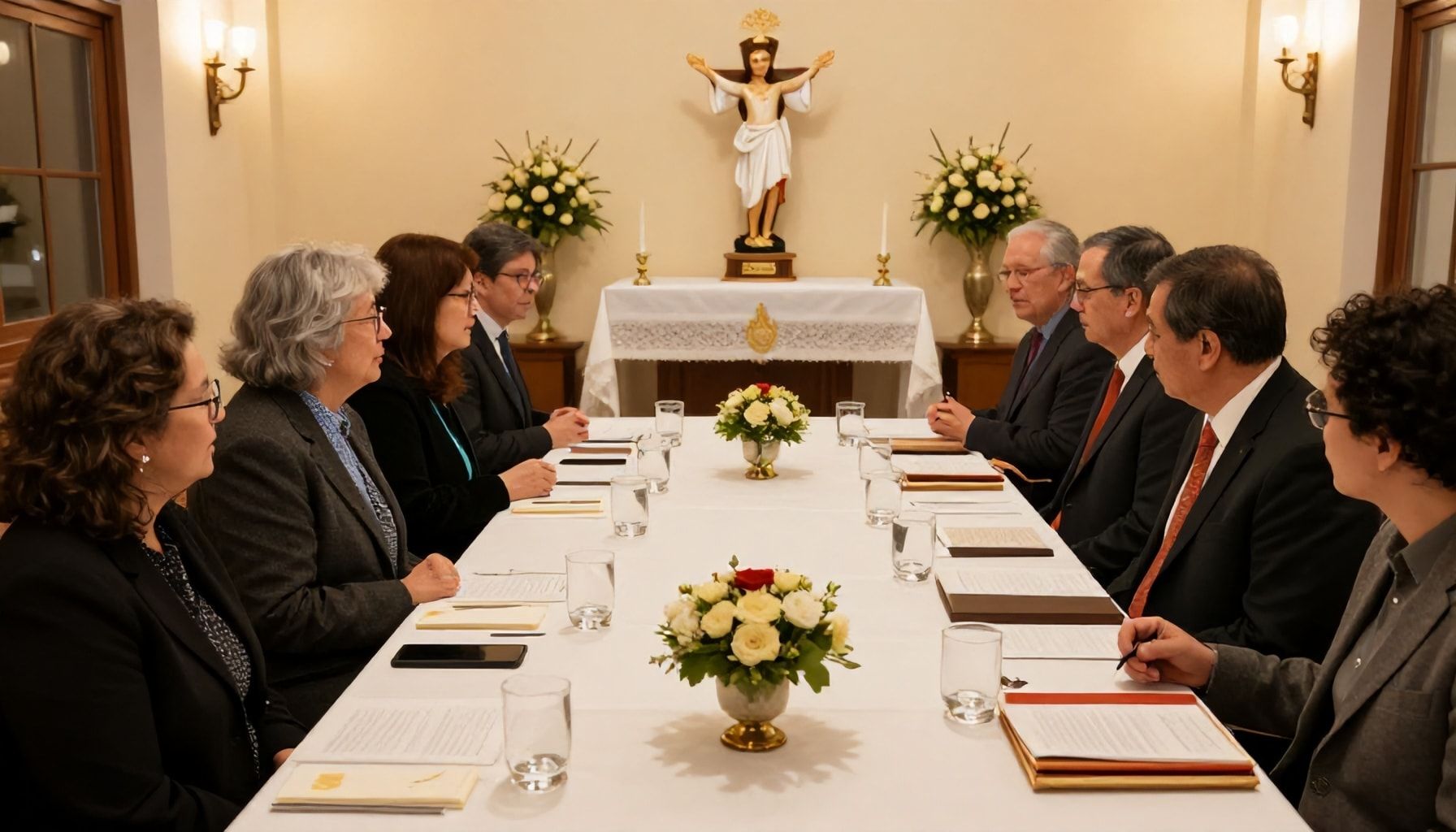 Preparativos para el día de la fiesta