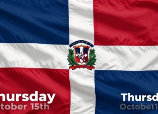 Hoy es 15 de octubre, jueves, en República Dominicana