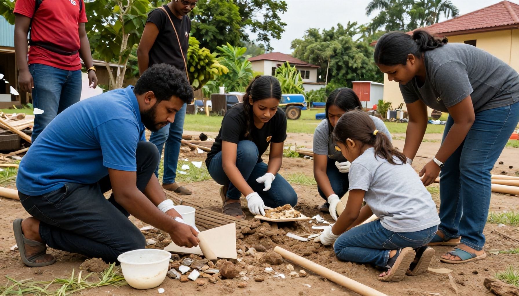 Reconstrucción y apoyo a la comunidad
