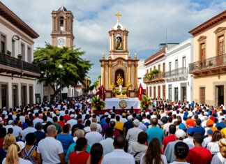 Fiesta patronal de San Martín de Porres atrae a miles en Santo Domingo
