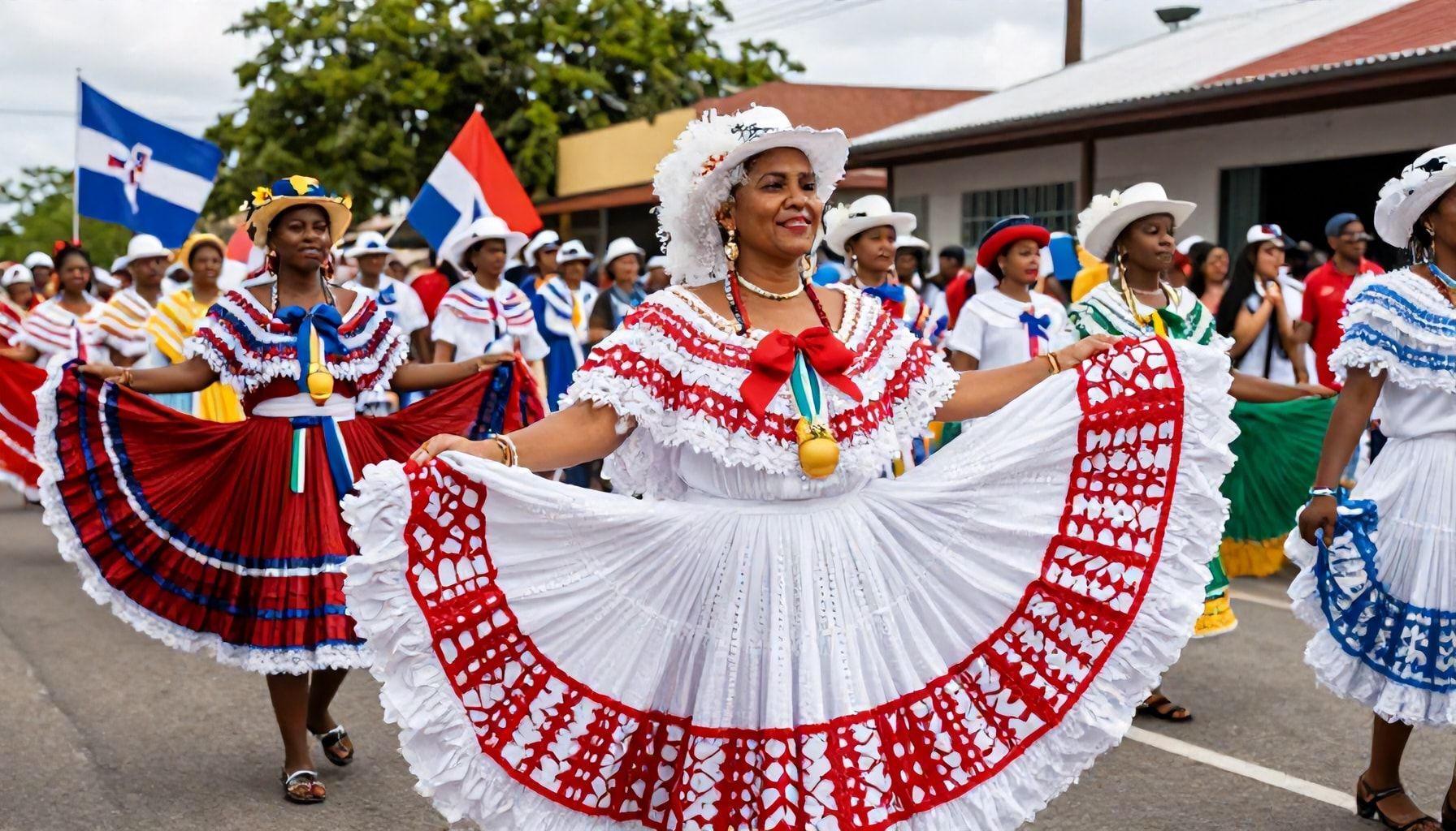 Tradiciones dominicanas en el desfile