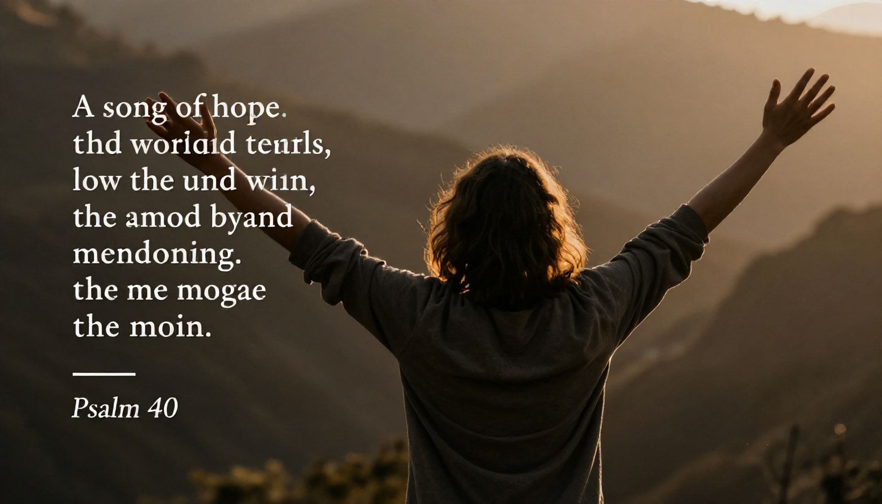 Un canto de esperanza y confianza