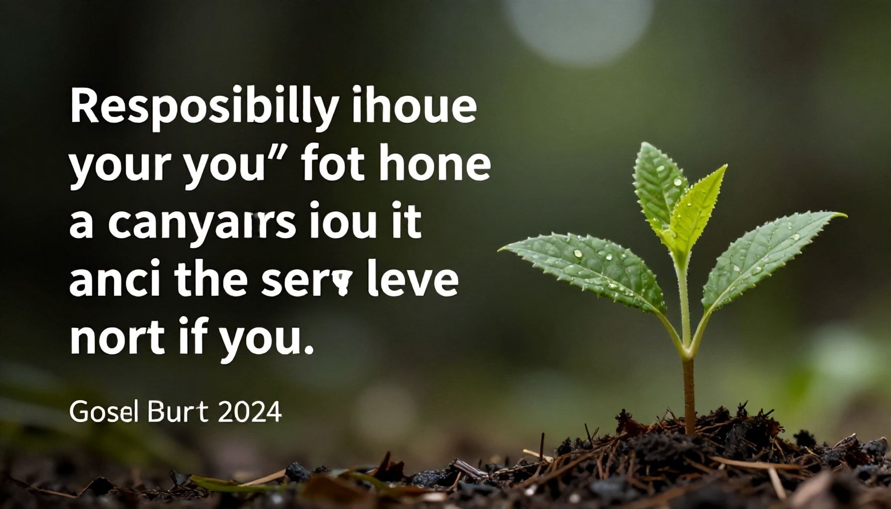 Un mensaje de responsabilidad y crecimiento