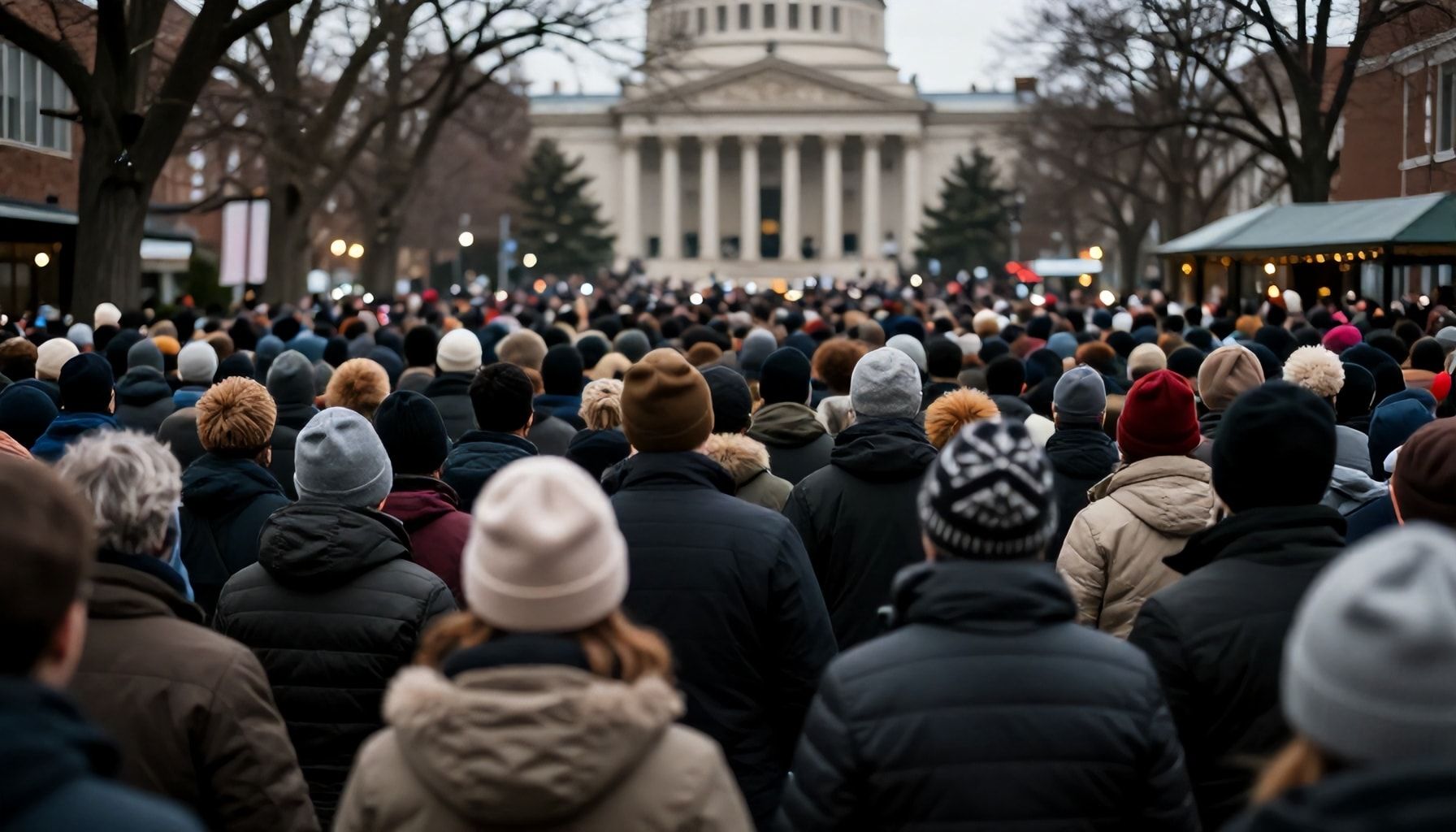 Una multitud se congregó en la capital