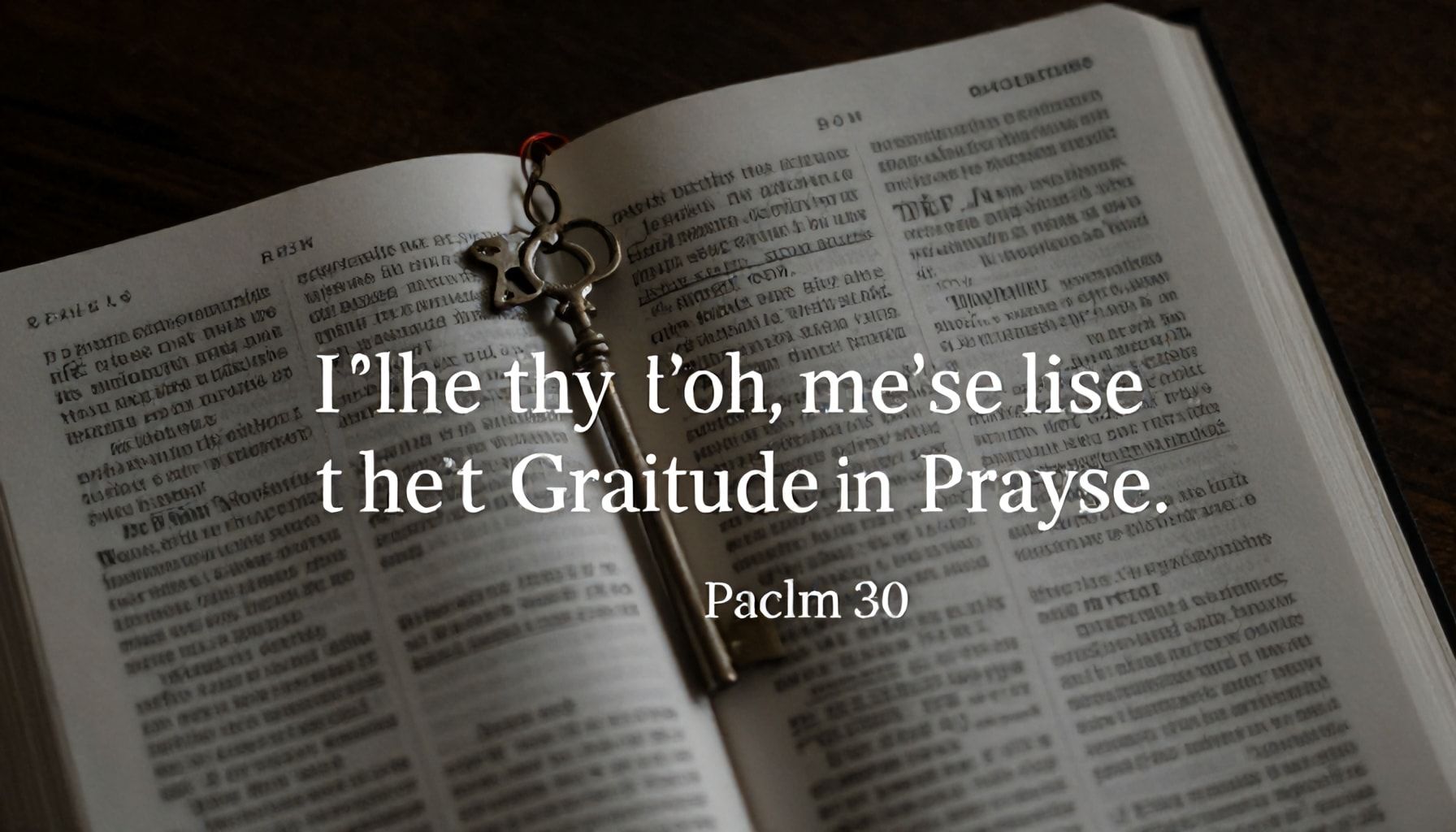 Versículos clave de gratitud y alabanza