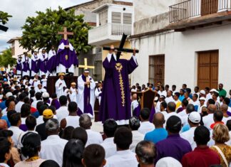 Procesión del Viernes Santo atrae a miles en Santo Domingo