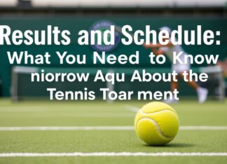 Resultados y Calendario: Lo que Necesitas Saber del Torneo de Tenis Results and Schedule: What You Need to Know About the Tennis Tournament